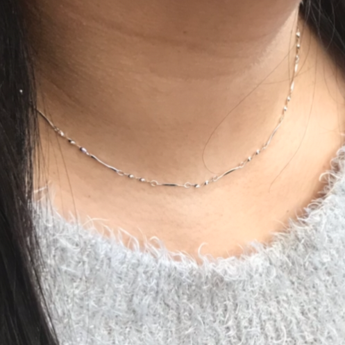 Curb Sterling Silver Necklace