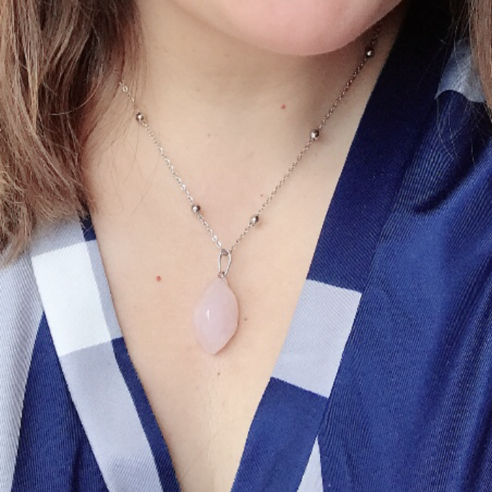 Natural Rose Quartz Necklace