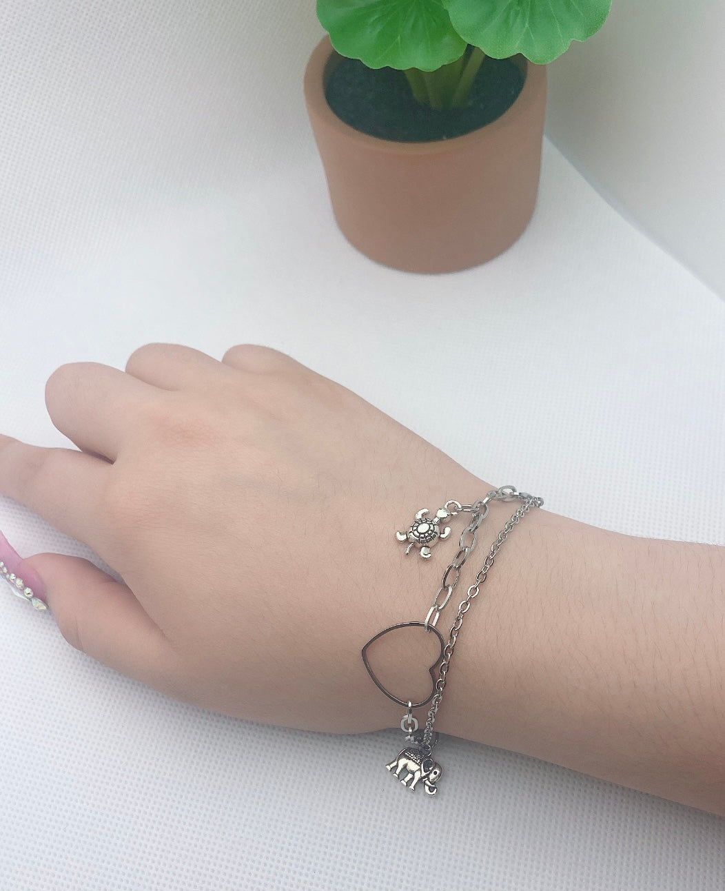 Connecting Heart Bracelet