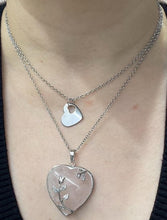 Cargar imagen en el visor de la galería, Double Layer Heart with Rose Quartz
